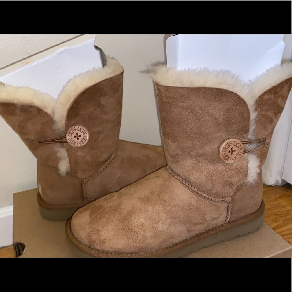 Tan Bailey Button UGG Boots